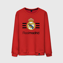 Свитшот хлопковый мужской Real Madrid Lines, цвет: красный