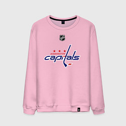 Свитшот хлопковый мужской Washington Capitals: Ovechkin 8, цвет: светло-розовый
