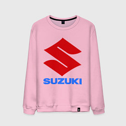 Свитшот хлопковый мужской Suzuki, цвет: светло-розовый