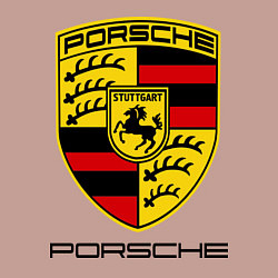 Свитшот хлопковый мужской Porsche Stuttgart, цвет: пыльно-розовый — фото 2