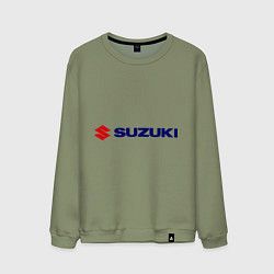 Свитшот хлопковый мужской Suzuki, цвет: авокадо