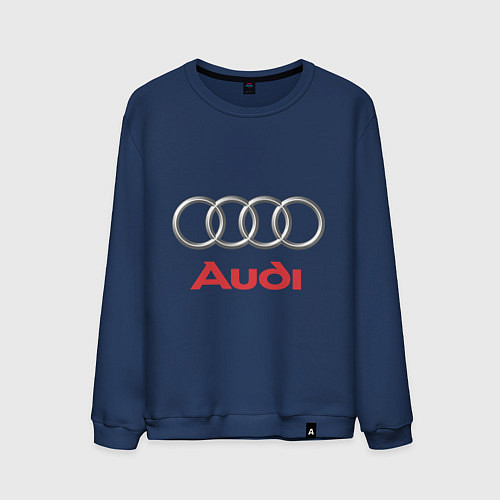 Мужской свитшот Audi / Тёмно-синий – фото 1