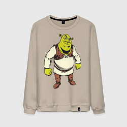 Свитшот хлопковый мужской Shrek 3, цвет: миндальный