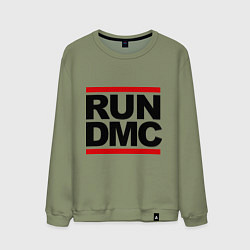 Свитшот хлопковый мужской Run DMC, цвет: авокадо