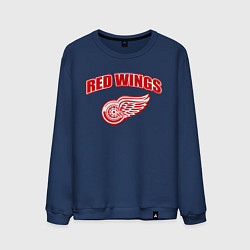 Свитшот хлопковый мужской Detroit Red Wings, цвет: тёмно-синий