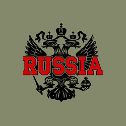 Свитшот хлопковый мужской Russia Coat, цвет: авокадо — фото 2