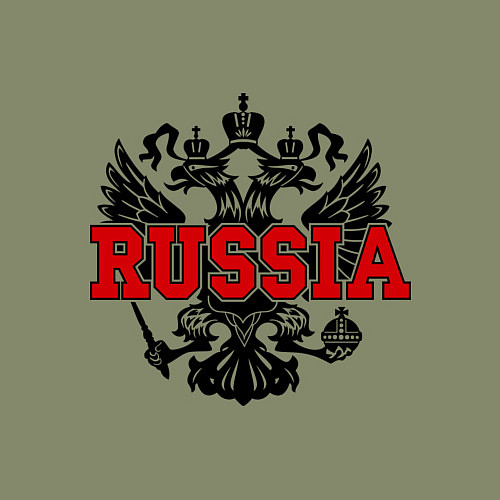 Мужской свитшот Russia Coat / Авокадо – фото 3