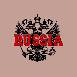 Свитшот хлопковый мужской Russia Coat, цвет: пыльно-розовый — фото 2