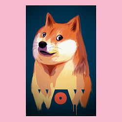 Свитшот хлопковый мужской Wow Doge, цвет: светло-розовый — фото 2