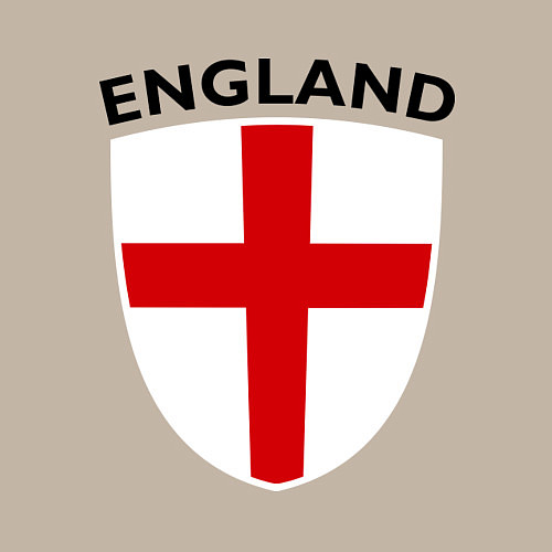 Мужской свитшот England Shield / Миндальный – фото 3