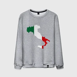 Свитшот хлопковый мужской Италия (Italy), цвет: меланж