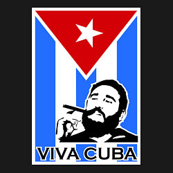 Свитшот хлопковый мужской Fidel: Viva, Cuba!, цвет: черный — фото 2