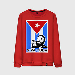 Мужской свитшот Fidel: Viva, Cuba!