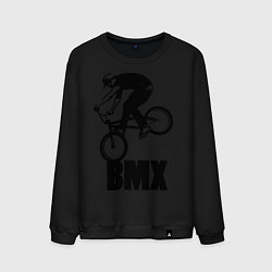 Свитшот хлопковый мужской BMX 3, цвет: черный