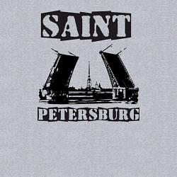 Свитшот хлопковый мужской Санкт-Петербург, цвет: меланж — фото 2