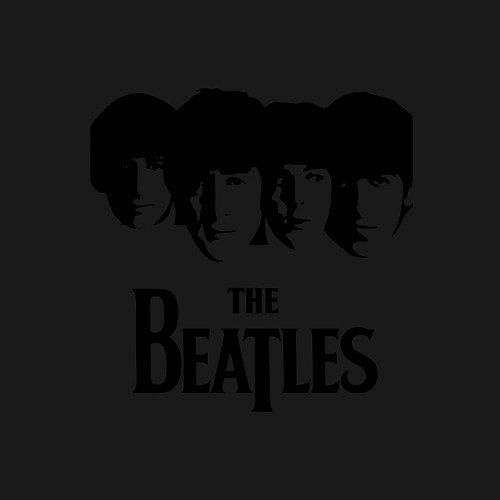 Мужской свитшот The Beatles: Faces / Черный – фото 3
