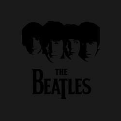 Свитшот хлопковый мужской The Beatles: Faces, цвет: черный — фото 2