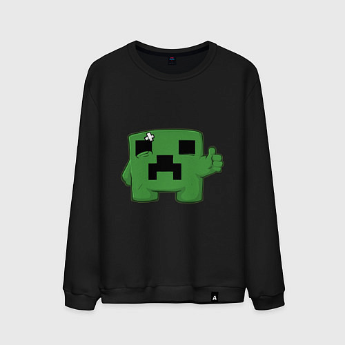 Мужской свитшот Minecraft Green / Черный – фото 1