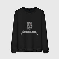 Свитшот хлопковый мужской Metallica scool, цвет: черный