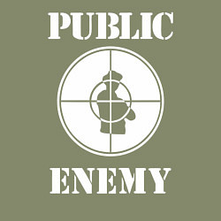 Свитшот хлопковый мужской Public Enemy, цвет: авокадо — фото 2