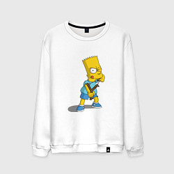 Свитшот хлопковый мужской Bad Bart, цвет: белый