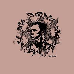 Свитшот хлопковый мужской Dolphin: Birds, цвет: пыльно-розовый — фото 2