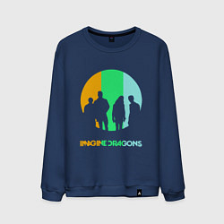 Свитшот хлопковый мужской Imagine Dragons: Evolve, цвет: тёмно-синий