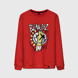 Свитшот хлопковый мужской Blink-182: Mixed Up, цвет: красный