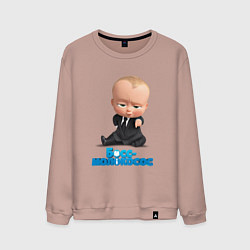 Свитшот хлопковый мужской Boss Baby, цвет: пыльно-розовый