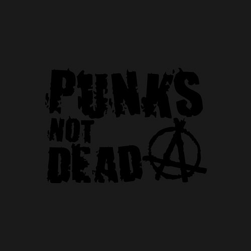 Мужской свитшот Punks not dead / Черный – фото 3