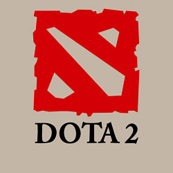 Свитшот хлопковый мужской Dota 2: Logo, цвет: миндальный — фото 2