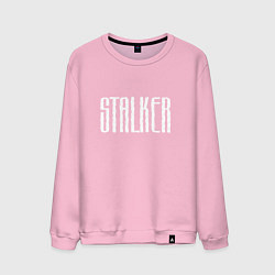 Свитшот хлопковый мужской STALKER, цвет: светло-розовый