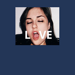 Свитшот хлопковый мужской Sasha Grey LOVE, цвет: тёмно-синий — фото 2