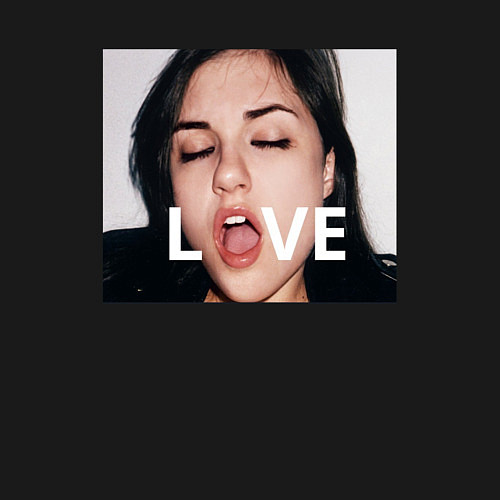 Мужской свитшот Sasha Grey LOVE / Черный – фото 3