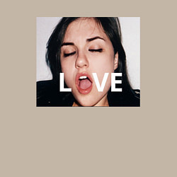 Свитшот хлопковый мужской Sasha Grey LOVE, цвет: миндальный — фото 2