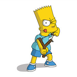 Свитшот хлопковый мужской Bart Bully, цвет: белый — фото 2
