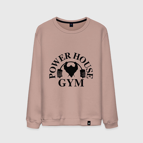 Мужской свитшот Power House Gym / Пыльно-розовый – фото 1