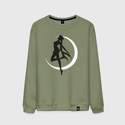 Свитшот хлопковый мужской Луна, цвет: авокадо