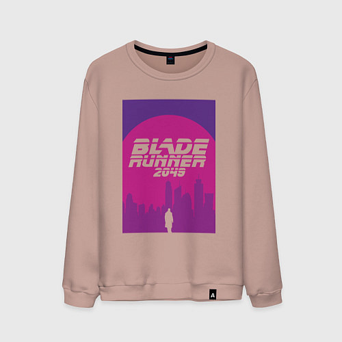 Мужской свитшот Blade Runner 2049: Purple / Пыльно-розовый – фото 1