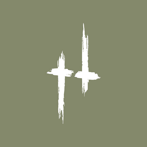 Мужской свитшот Hunt: Showdown White Logo / Авокадо – фото 3