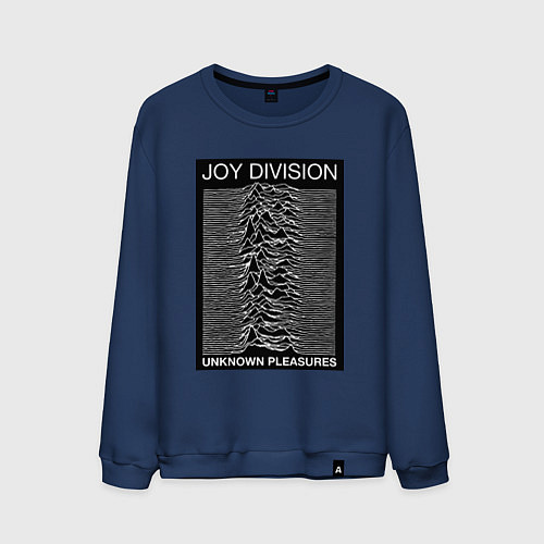 Мужской свитшот Joy Division: Unknown Pleasures / Тёмно-синий – фото 1