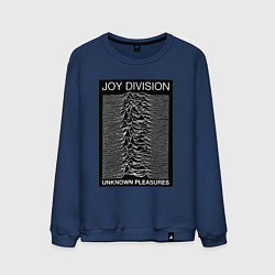 Свитшот хлопковый мужской Joy Division: Unknown Pleasures, цвет: тёмно-синий