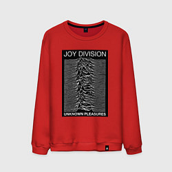 Свитшот хлопковый мужской Joy Division: Unknown Pleasures, цвет: красный