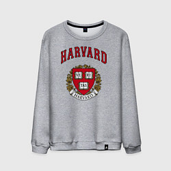 Свитшот хлопковый мужской Harvard university, цвет: меланж
