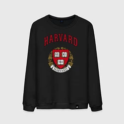 Свитшот хлопковый мужской Harvard university, цвет: черный