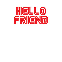 Свитшот хлопковый мужской Hello Friend, цвет: белый — фото 2