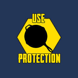 Свитшот хлопковый мужской Use Protection, цвет: тёмно-синий — фото 2