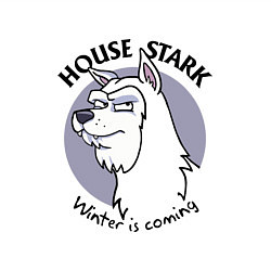 Свитшот хлопковый мужской House Stark: Funny edition, цвет: белый — фото 2