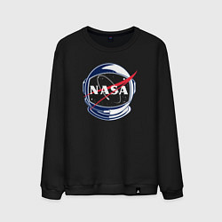 Свитшот хлопковый мужской NASA, цвет: черный