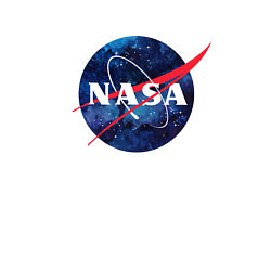Свитшот хлопковый мужской NASA: Cosmic Logo, цвет: белый — фото 2